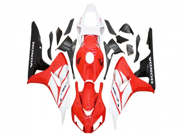 Honda CBR1000RR Motorrad Verkleidung 2006-2007 - Weiss Rot Glanzendes Schwarz