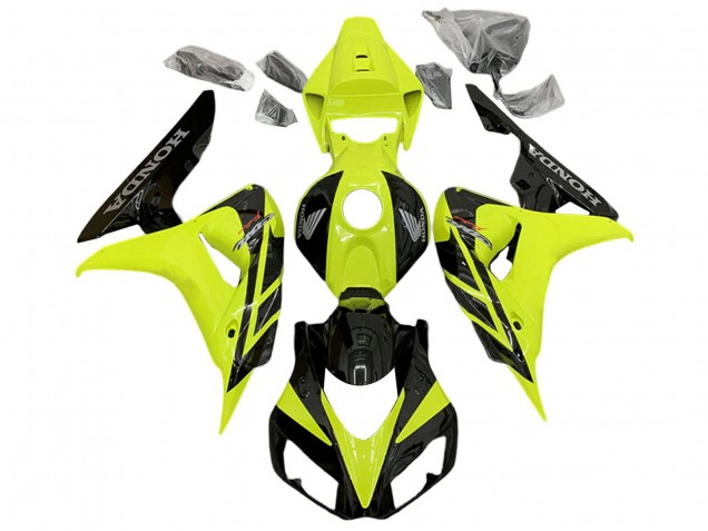 Honda CBR1000RR Motorrad Verkleidung 2006-2007 - Gelb Glanzendes Schwarz