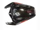 Honda CBR1000RR Motorrad Verkleidung 2008-2011 - Glanzendes Schwarz Rot Flamme