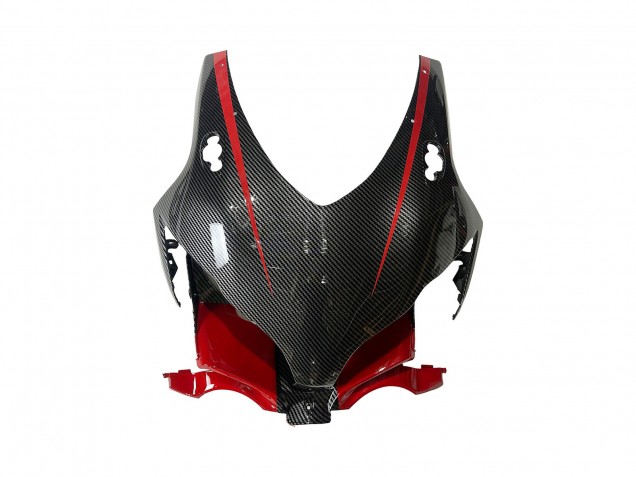 Honda CBR1000RR Motorrad Verkleidung 2008-2011 - Schwarzes Carbonfaser Rot