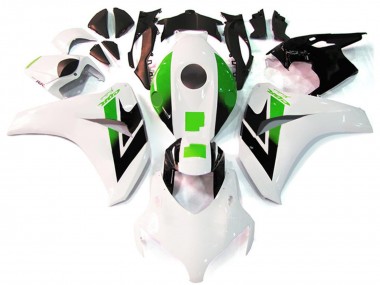 Honda CBR1000RR Motorrad Verkleidung 2008-2011 - Weiss Grun Glanzendes Schwarz