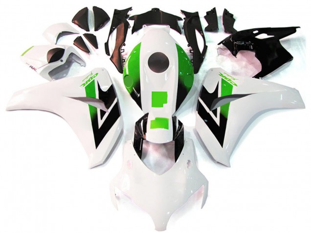 Honda CBR1000RR Motorrad Verkleidung 2008-2011 - Weiss Grun Glanzendes Schwarz