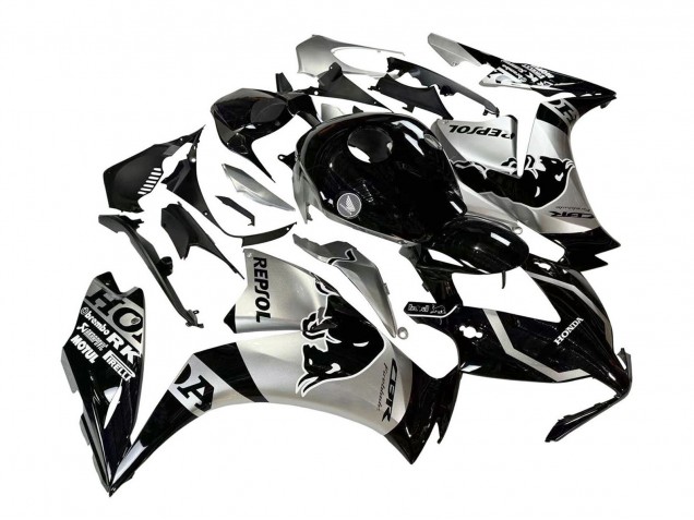Honda CBR1000RR Motorrad Verkleidung 2012-2016 - Silber Glanzendes Schwarz Repsol Red Bull