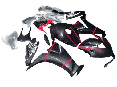 Honda CBR1000RR Motorrad Verkleidung 2012-2016 - Schwarzes Carbonfaser Rot