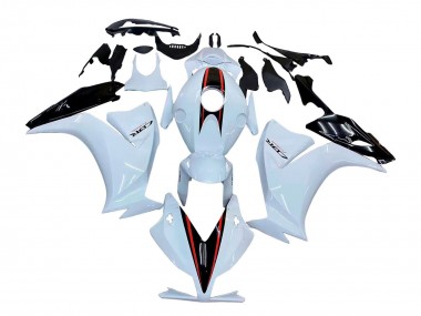 Honda CBR1000RR Motorrad Verkleidung 2012-2016 - Weiss Glanzendes Schwarz
