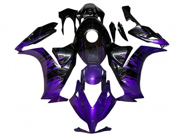 Honda CBR1000RR Motorrad Verkleidung 2012-2016 - Lila Glanzendes Schwarz