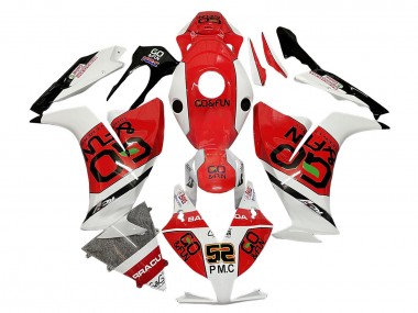 Honda CBR1000RR Motorrad Verkleidung 2012-2016 - Weiss Rot Schwarz Go Fun