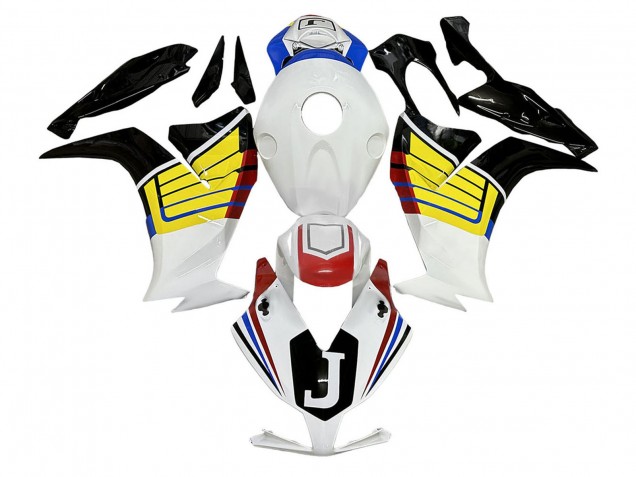 Honda CBR1000RR Motorrad Verkleidung 2012-2016 - Weiss Gelb Schwarz