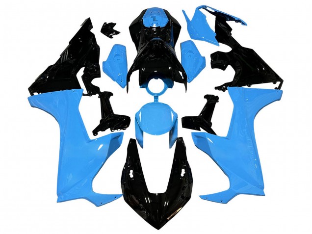 Honda CBR1000RR Motorrad Verkleidung 2017-2023 - Blau Glanzendes Schwarz