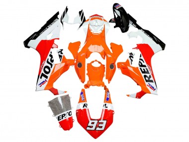 Honda CBR1000RR Motorrad Verkleidung 2017-2023 - Weiss Orange Rot Glanzendes Schwarz HRC Repsol 93