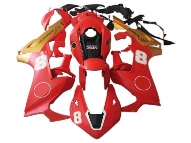 Honda CBR1000RR Motorrad Verkleidung 2017-2023 - Rot Gold Schwarz HRC 8