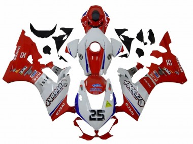 Honda CBR1000RR Motorrad Verkleidung 2017-2023 - Weiss Rot Blau 25