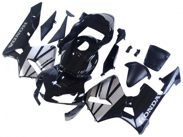 Honda CBR600RR Motorrad Verkleidung 2003-2004 - Silber Glanzendes Schwarz