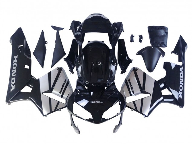 Honda CBR600RR Motorrad Verkleidung 2003-2004 - Silber Glanzendes Schwarz