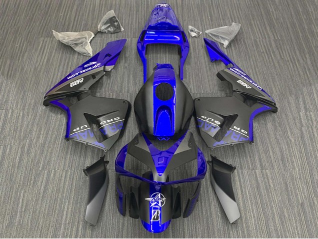 Honda CBR600RR Motorrad Verkleidung 2003-2004 - Blau Matt Schwarz