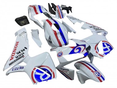 Honda CBR600RR Motorrad Verkleidung 2003-2004 - Weiss Rot Blau