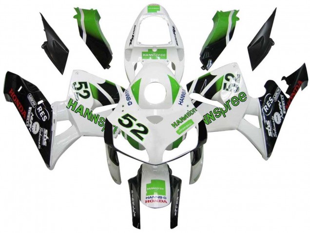 Honda CBR600RR Motorrad Verkleidung 2005-2006 - Grun Weiss Schwarz hannspree 52