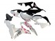 Honda CBR600RR Motorrad Verkleidung 2007-2008 - Weiss Cherry Blossom Glanzendes Schwarz Geteiltes