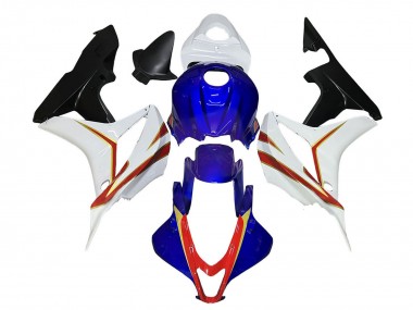 Honda CBR600RR Motorrad Verkleidung 2007-2008 - Weiss Blau Rot Glanzendes Schwarz