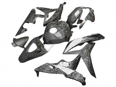 Honda CBR600RR Motorrad Verkleidung 2007-2008 - Schwarz Geschmiedet Carbonfaser