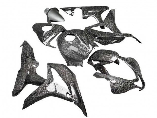 Honda CBR600RR Motorrad Verkleidung 2007-2008 - Schwarz Geschmiedet Carbonfaser