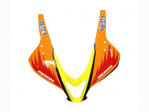 Honda CBR600RR Motorrad Verkleidung 2007-2008 - Gelb Orange Glanzendes Schwarz Rossi Repsol