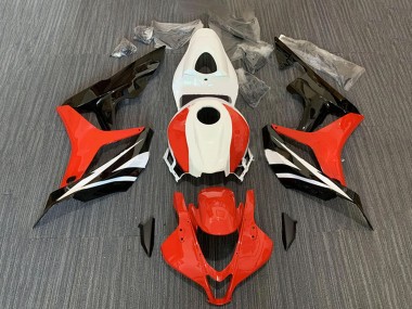 Honda CBR600RR Motorrad Verkleidung Kit 2007-2008 - Weiss Rot Glanzendes Schwarz