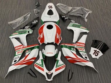 Honda CBR600RR Motorrad Verkleidung 2007-2008 - Weiss Rot Grun Glanzendes Schwarz Castrol 16