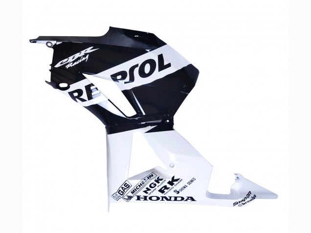 Honda CBR600RR Motorrad Verkleidung 2013-2023 - Weiss Glanzendes Schwarz Repsol