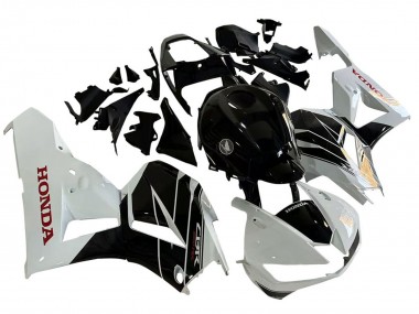 Honda CBR600RR Motorrad Verkleidung Kit 2013-2023 - Weiss Glanzendes Schwarz