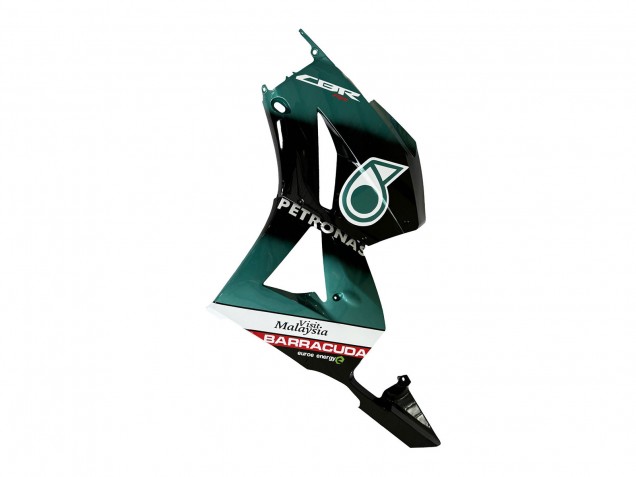 Honda CBR600RR Motorrad Verkleidung 2013-2023 - Blau Grun Blau Glanzendes Schwarz Petronas 20