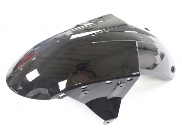 Kawasaki ZX10R Motorrad Verkleidung 2004-2005 - Schwarz mit Gruner Flamme Ninja