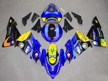 Kawasaki ZX10R Motorrad Verkleidung 2004-2005 - Grun Schwarz Ninja