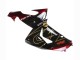 Kawasaki ZX10R Motorrad Verkleidung 2006-2007 - Schwarz Rot Gold BACARDI