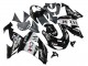 Kawasaki ZX10R Motorrad Verkleidung 2006-2007 - Glanzendes Schwarz Weiss West