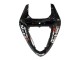 Kawasaki ZX10R Motorrad Verkleidung 2006-2007 - Glanzendes Schwarz Weiss West