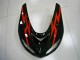 Kawasaki ZX10R Motorrad Verkleidung 2006-2007 - Glanzendes Schwarz Rot