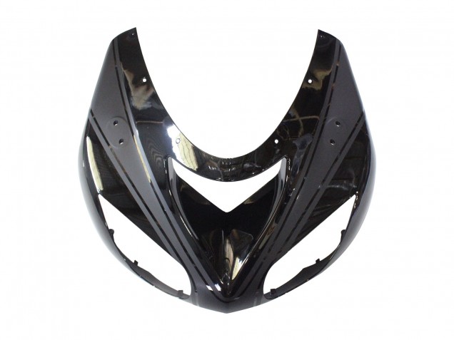 Kawasaki ZX10R Motorrad Verkleidung 2006-2007 - Matt Schwarz Glanzendes Schwarz