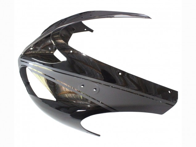 Kawasaki ZX10R Motorrad Verkleidung 2006-2007 - Matt Schwarz Glanzendes Schwarz