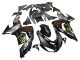 Kawasaki ZX10R Motorrad Verkleidung 2006-2007 - Grau Gelb Glanzendes Schwarz Monster Elf