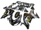 Kawasaki ZX10R Motorrad Verkleidung 2006-2007 - Grau Gelb Glanzendes Schwarz Monster Elf