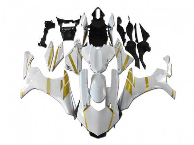 Yamaha YZF R1 Motorrad Verkleidung 2015-2019 - Weiss Gold