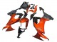 Kawasaki ZX10R Motorrad Verkleidung 2008-2010 - Burnt Orange Schwarz
