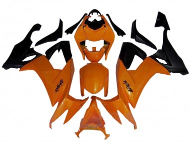 Kawasaki ZX10R Motorrad Verkleidung 2008-2010 - Orange Schwarz