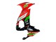 Kawasaki ZX10R Motorrad Verkleidung 2008-2010 - Rot Grun Schwarz