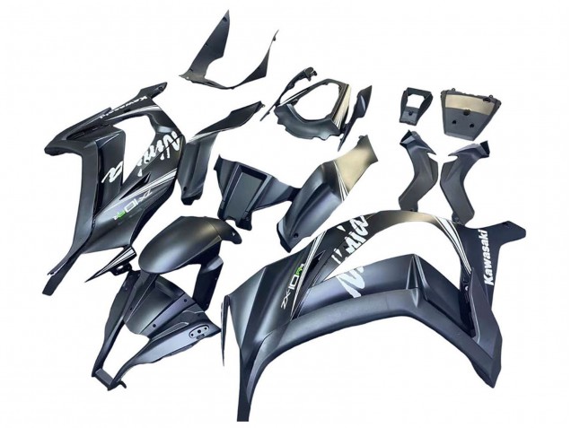 Kawasaki ZX10R Motorrad Verkleidung 2011-2015 - Matt Grau Weiss Grun