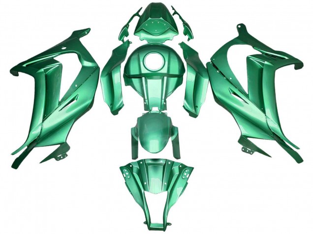 Kawasaki ZX10R Motorrad Verkleidung 2011-2015 - Hellgrun