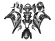 Kawasaki ZX10R Motorrad Verkleidung 2011-2015 - Matt Schwarz Grun Elf