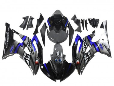 Yamaha YZF R6 Motorrad Verkleidung 2008-2016 - Blau Silber Grau Hai