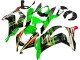 Kawasaki ZX10R Motorrad Verkleidung 2016-2020 - Grun Gelb Rot Schwarz Elf Monster